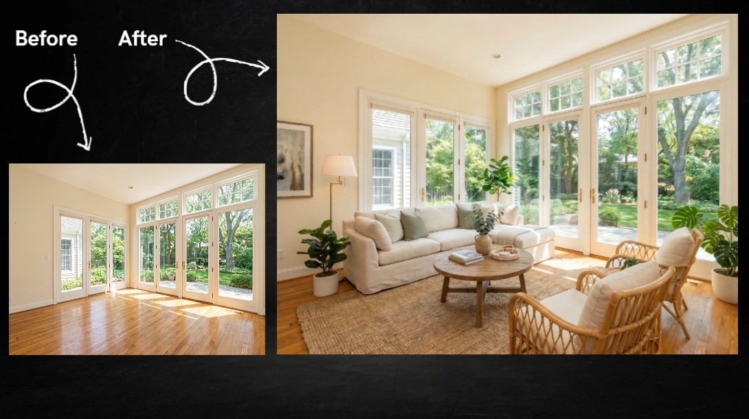 3D Virtual Staging - 120 seconds