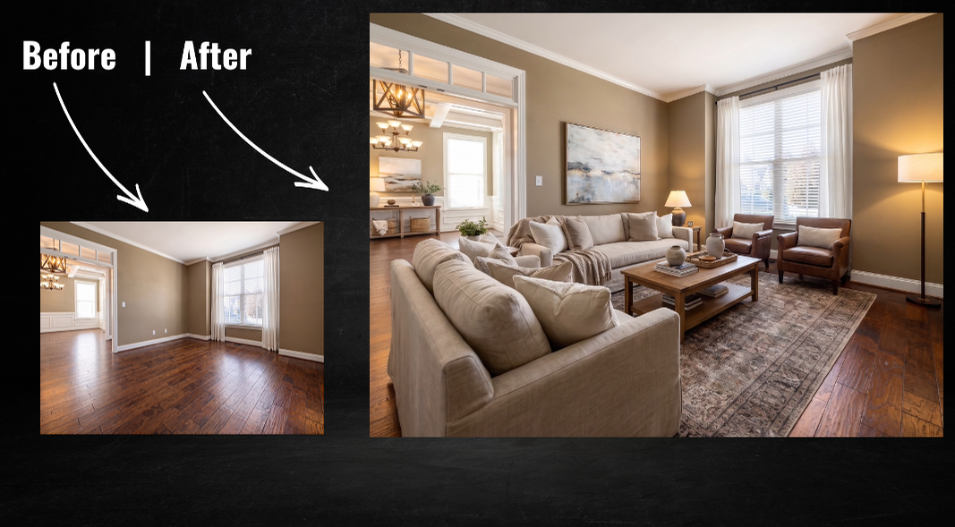 25 photo + 3D Virtual Staging = Video $169